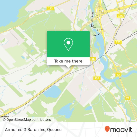 Armoires G Baron Inc map