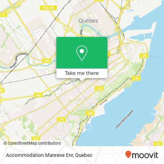 Accommodation Manrese Enr map