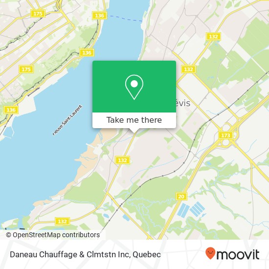 Daneau Chauffage & Clmtstn Inc map