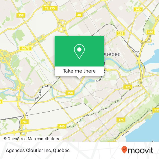 Agences Cloutier Inc map