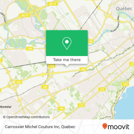 Carrossier Michel Couture Inc map