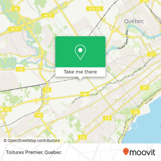 Toitures Premier map