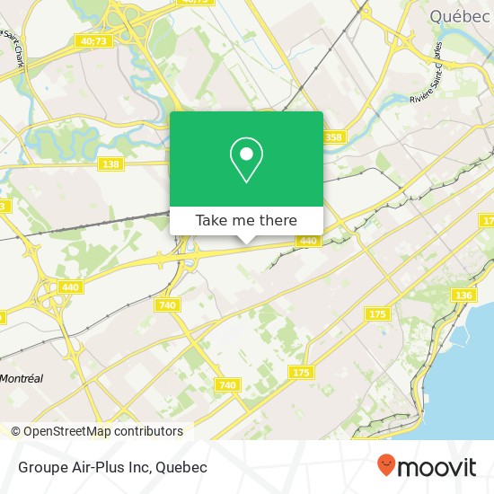 Groupe Air-Plus Inc map
