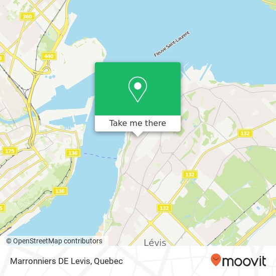 Marronniers DE Levis map