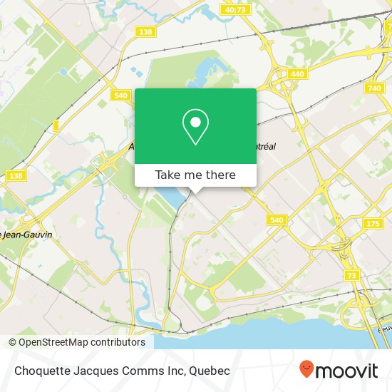 Choquette Jacques Comms Inc map