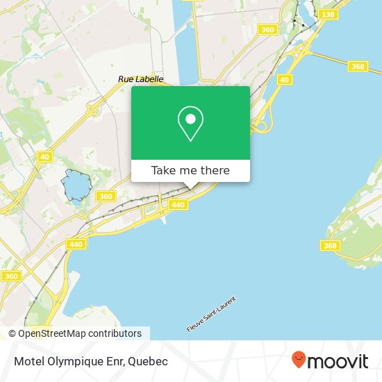 Motel Olympique Enr map