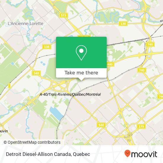 Detroit Diesel-Allison Canada map