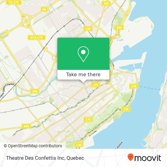 Theatre Des Confettis Inc map