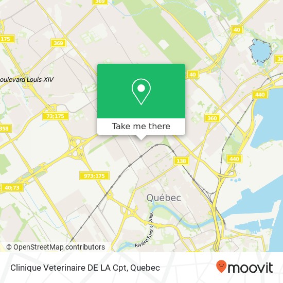 Clinique Veterinaire DE LA Cpt map