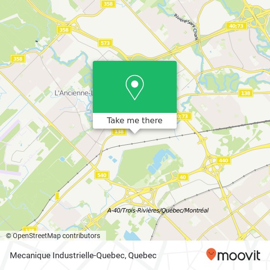 Mecanique Industrielle-Quebec map