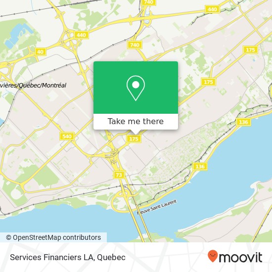 Services Financiers LA map