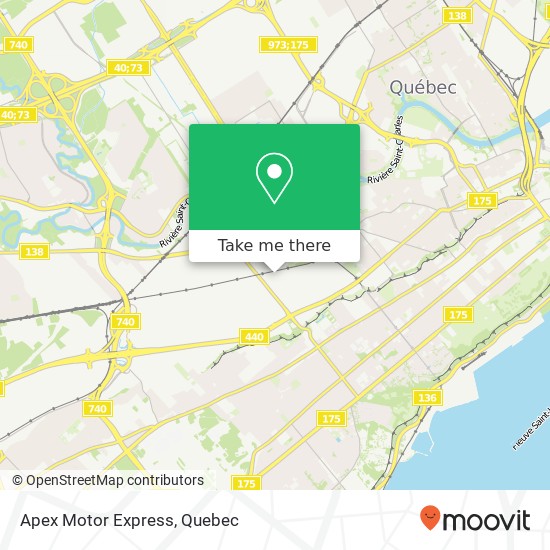 Apex Motor Express map