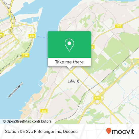 Station DE Svc R Belanger Inc map