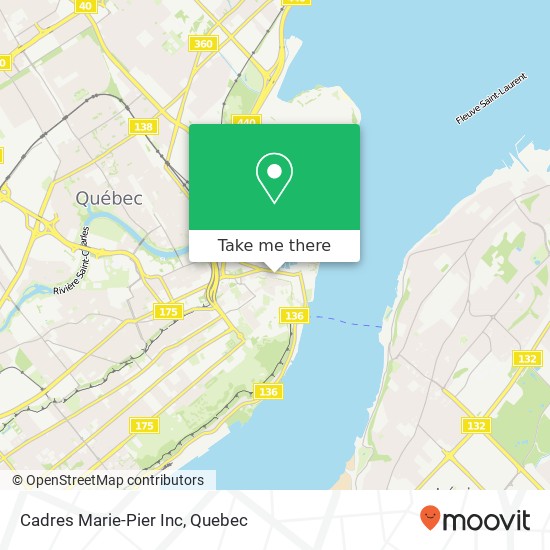 Cadres Marie-Pier Inc map