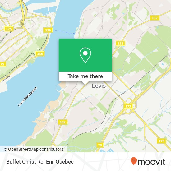 Buffet Christ Roi Enr map