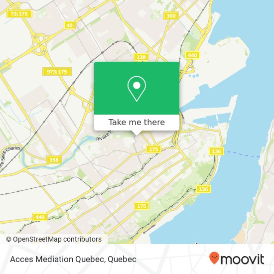 Acces Mediation Quebec map