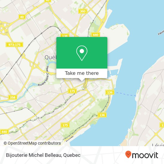 Bijouterie Michel Belleau map