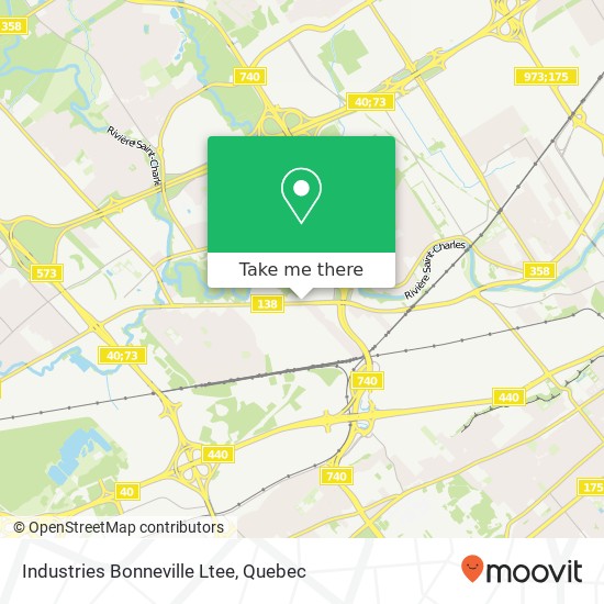 Industries Bonneville Ltee map