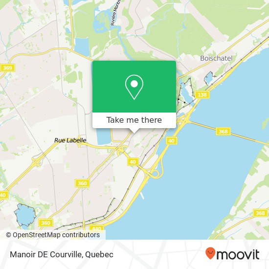 Manoir DE Courville map