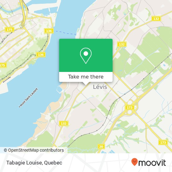 Tabagie Louise map