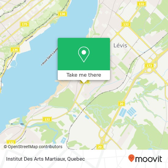 Institut Des Arts Martiaux map