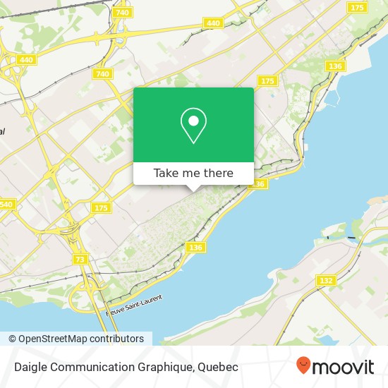 Daigle Communication Graphique map