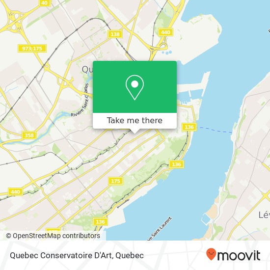 Quebec Conservatoire D'Art map