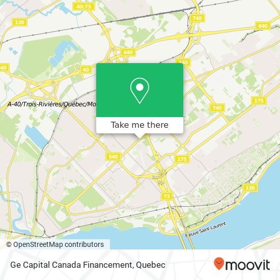 Ge Capital Canada Financement map