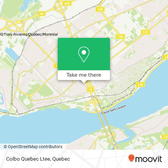 Colbo Quebec Ltee map