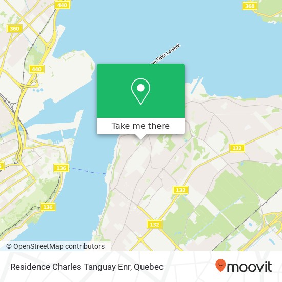 Residence Charles Tanguay Enr map