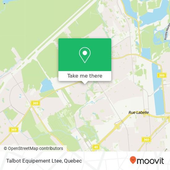 Talbot Equipement Ltee map