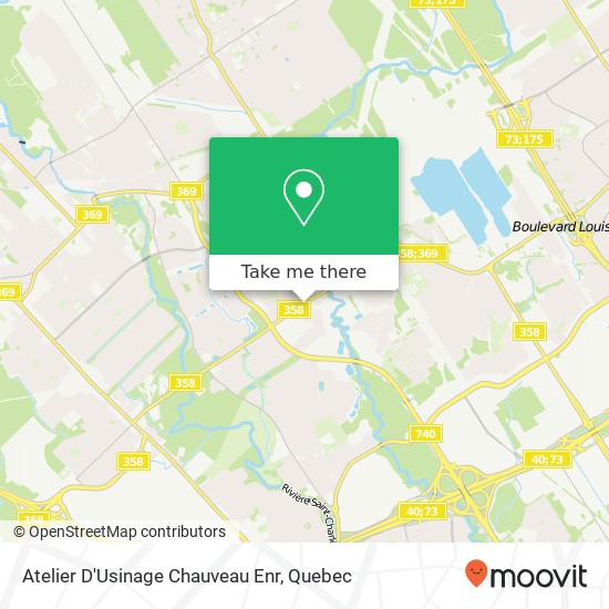Atelier D'Usinage Chauveau Enr map