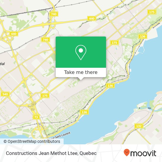 Constructions Jean Methot Ltee map