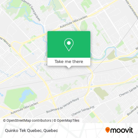 Quinko Tek Quebec map