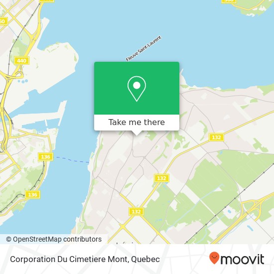 Corporation Du Cimetiere Mont map