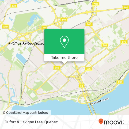 Dufort & Lavigne Ltee map