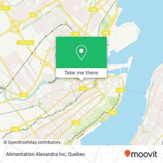 Alimentation Alexandra Inc map