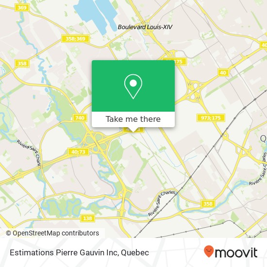 Estimations Pierre Gauvin Inc map