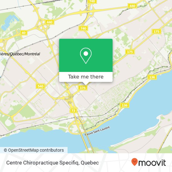 Centre Chiropractique Specifiq map