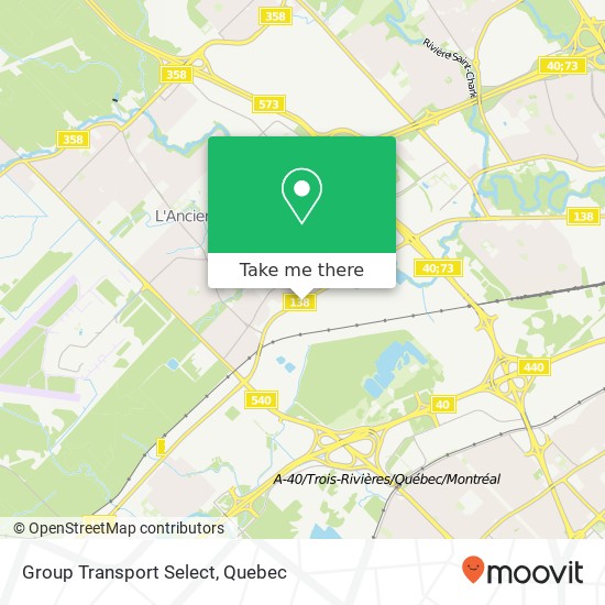 Group Transport Select map