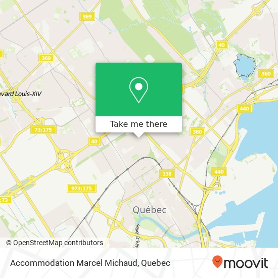 Accommodation Marcel Michaud map