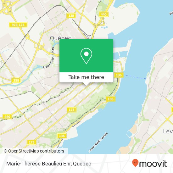 Marie-Therese Beaulieu Enr map