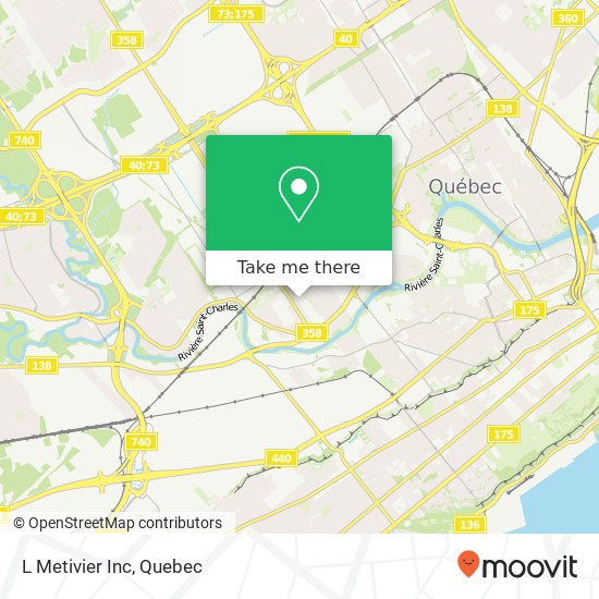 L Metivier Inc map