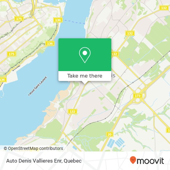 Auto Denis Vallieres Enr map