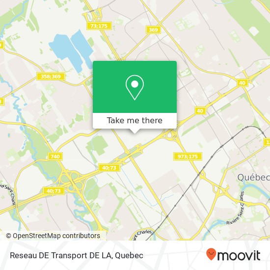 Reseau DE Transport DE LA map