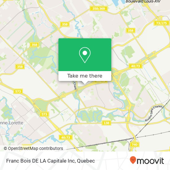 Franc Bois DE LA Capitale Inc map