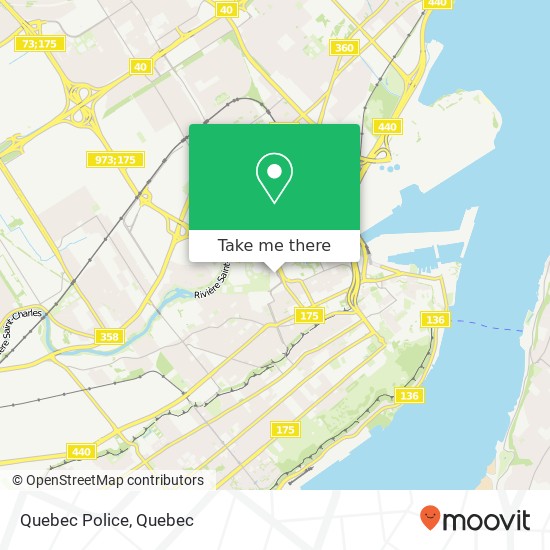 Quebec Police map