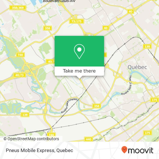 Pneus Mobile Express map