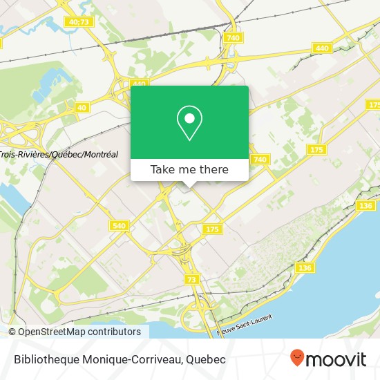 Bibliotheque Monique-Corriveau map