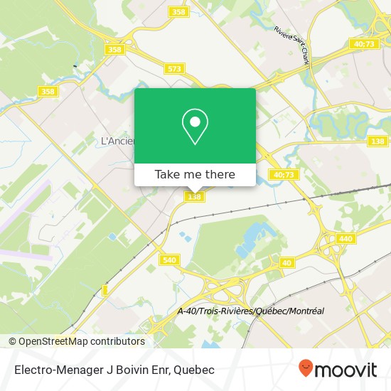 Electro-Menager J Boivin Enr map